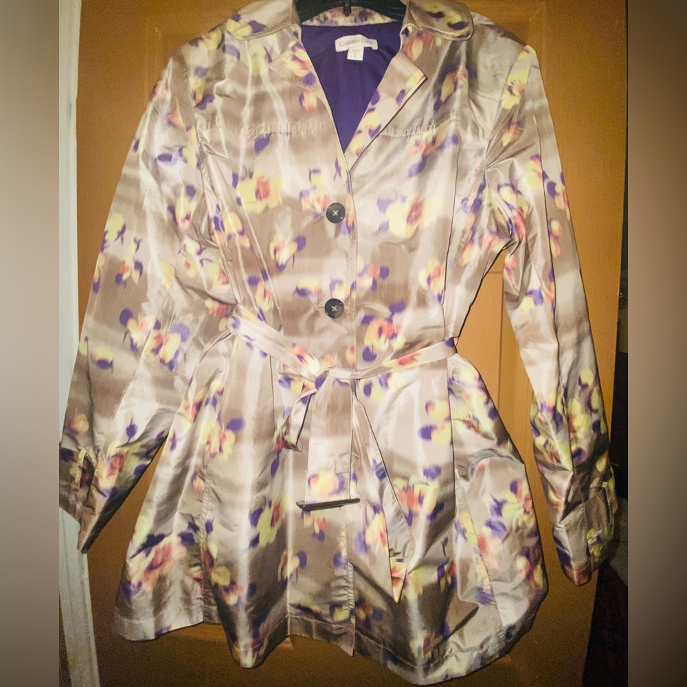 Cold water trench jacket purple